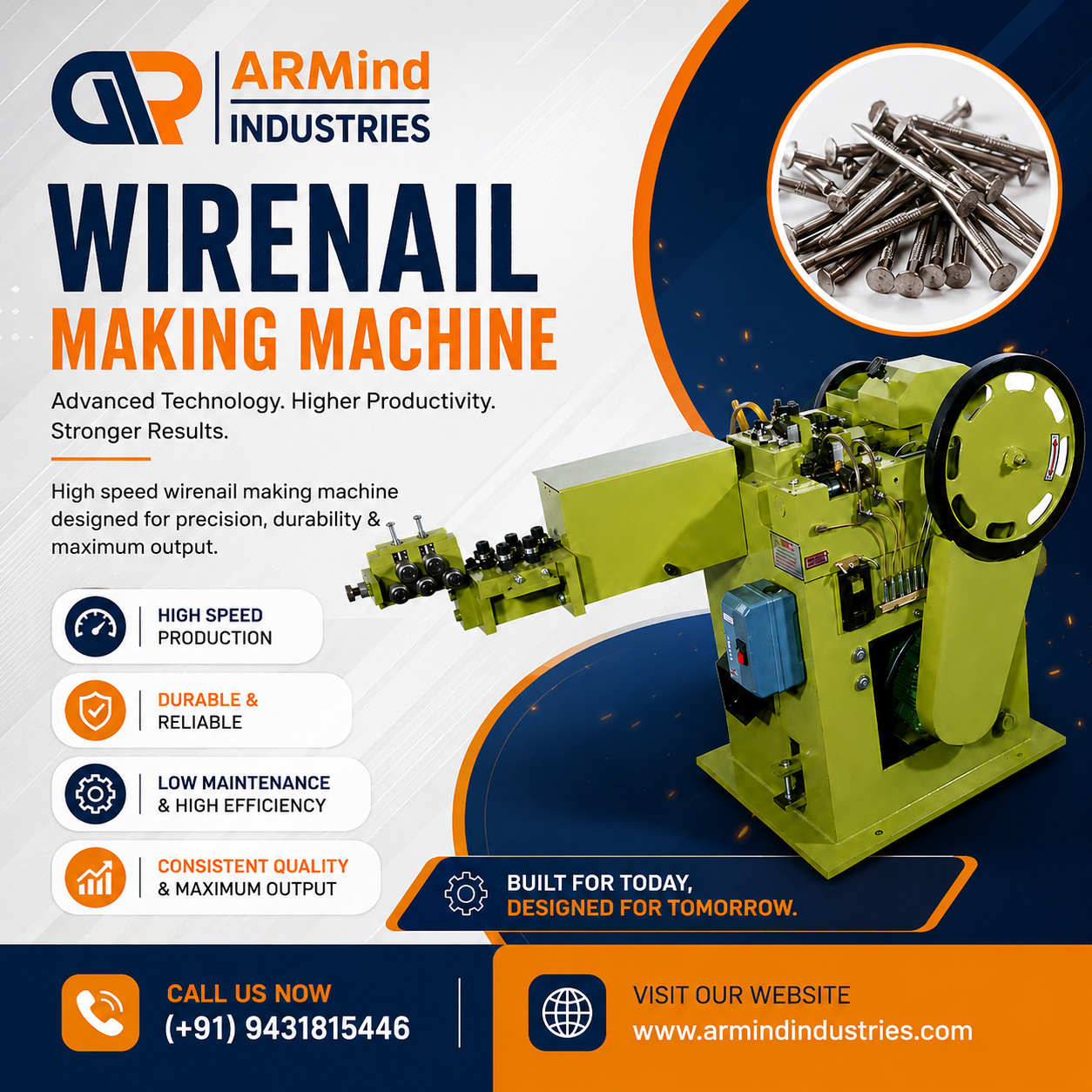 Best Wire Nail Making Machine in Punjab | Armind Industries