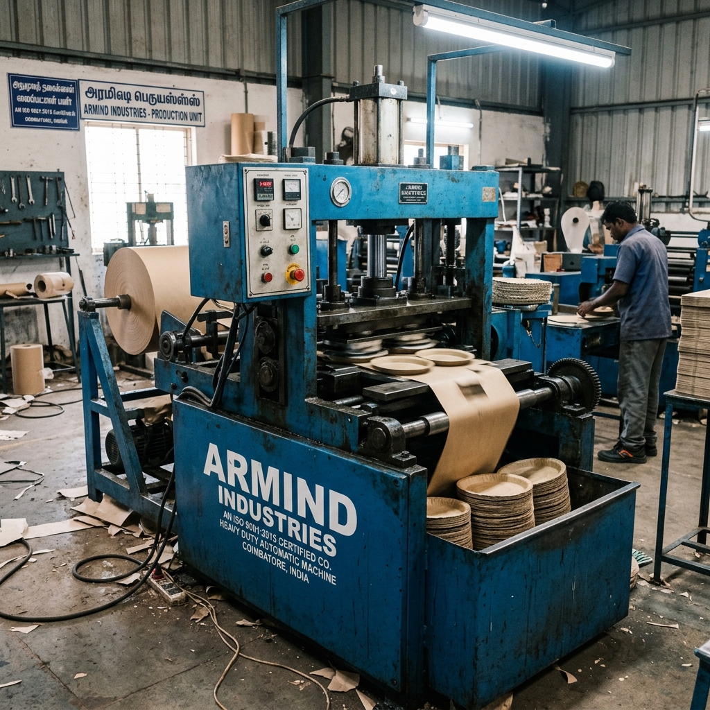 Armind Industries Paper Plate Machine
